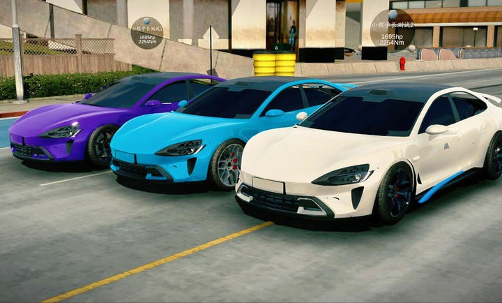 手动挡停车场小米SU7模组截图2