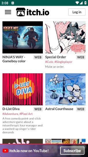 itch游戏平台截图1