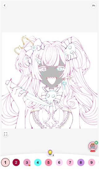 Paint数字填色