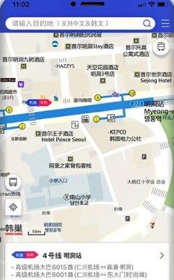 韩巢韩国地图