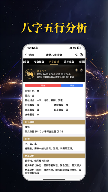 诸葛八字排盘截图2